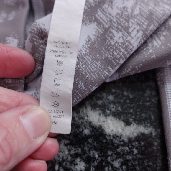 Lululemon Wunder Under HR Leggings Sz 6 Jacquard Starlight Grey Cropped Stretch - Picture 7 of 10